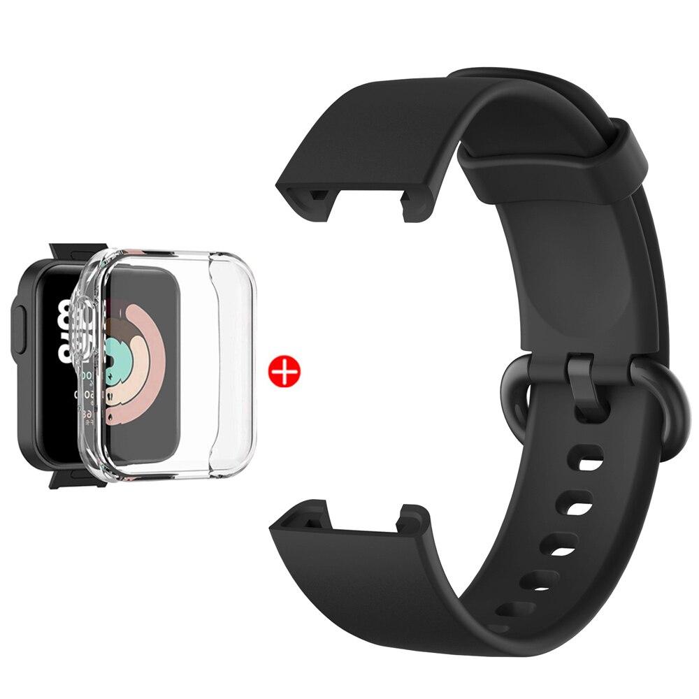 Replacement Strap For Mi Watch Lite Silicone Watchbands Watch Strap For Redmi Watch 2 Lite Strap Correa Bracelet With Case