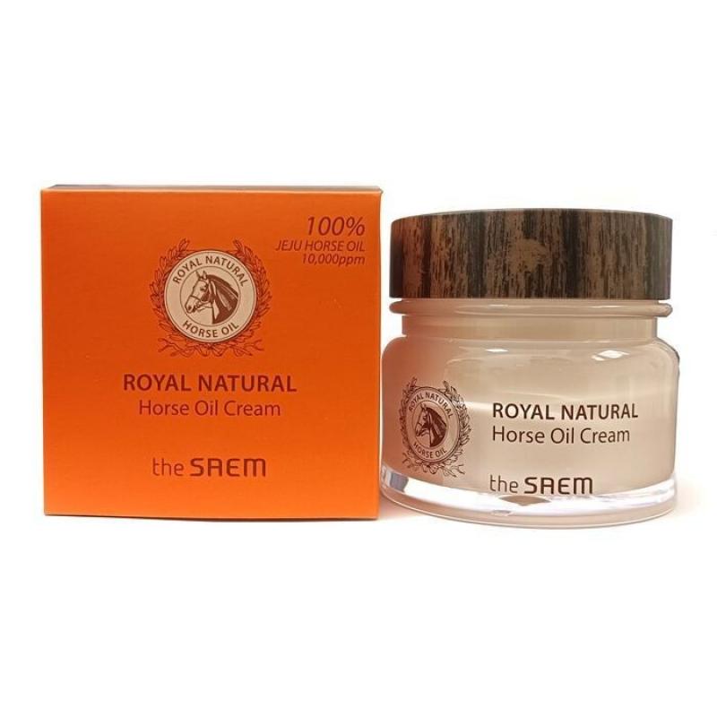 The Saem Королевский Натуральный Крем с Лошадиным Жиром 80мл / Корейская Косметика