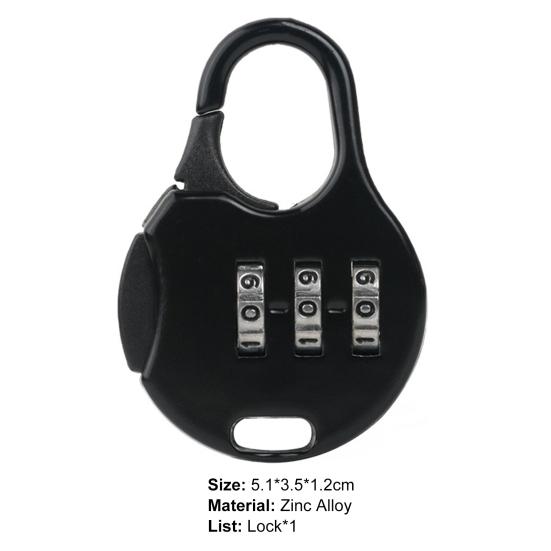 Цифровой кодовый замок, мультяшный быстрый сброс, мини-замок из цинкового сплава, дорожный замок, открытый