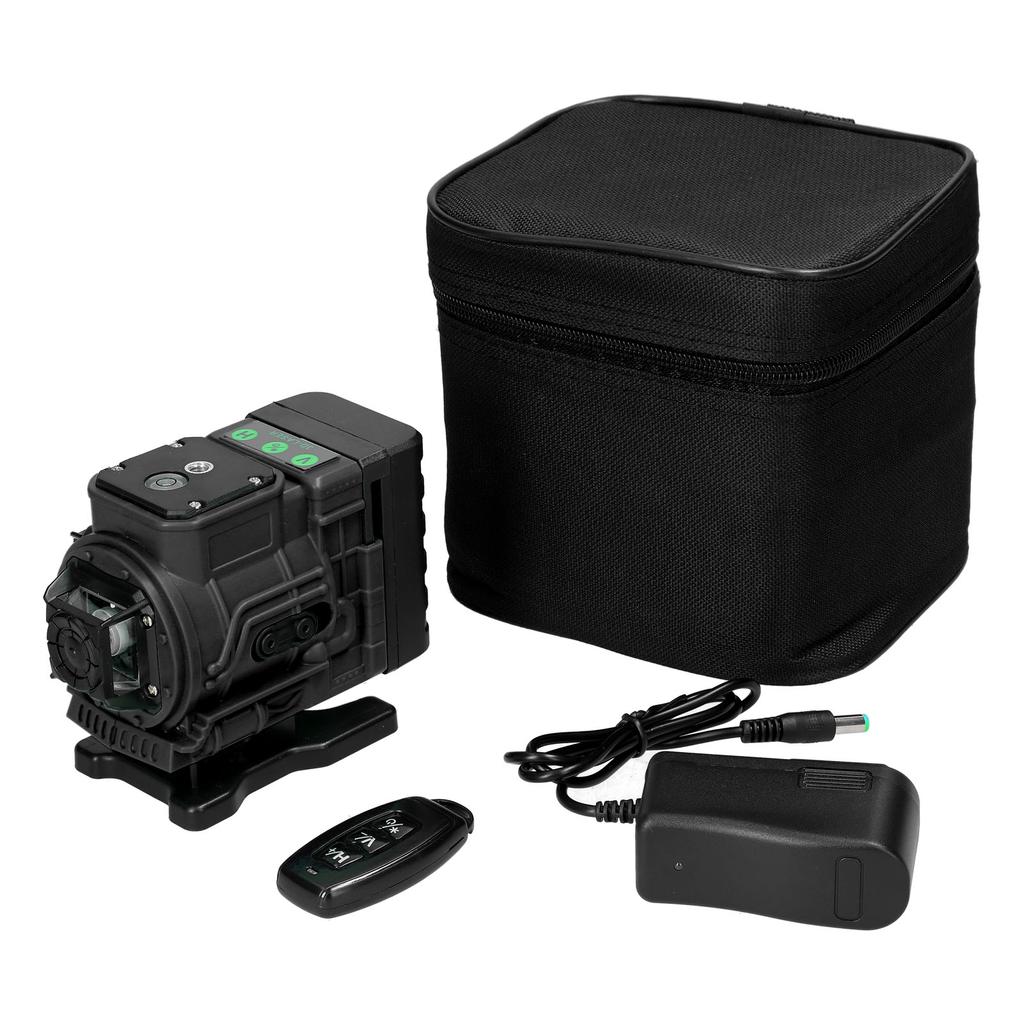 Multifunctional 12 Lines Green Light Laser Level 3 Degrees  Self-leveling Machine Rechargeable Lithium