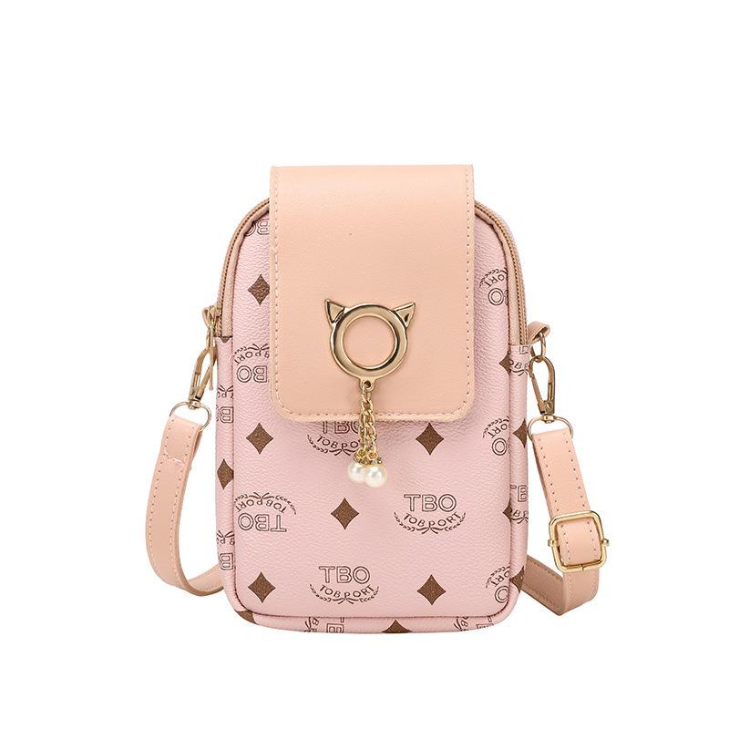 Модная сумка для мобильного телефона с принтом, маленькая женская сумка для хранения, высококачественная сумка-мессенджер через плечо, женская сумка