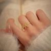 Banyan Tree S925 Silver Bow Ring: Japanese & Korean Style, Women's Fashion Trend.
