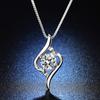 High-end Simple Collarbone Chain Diamond Pendant Women's Necklace Moissanite Fashion