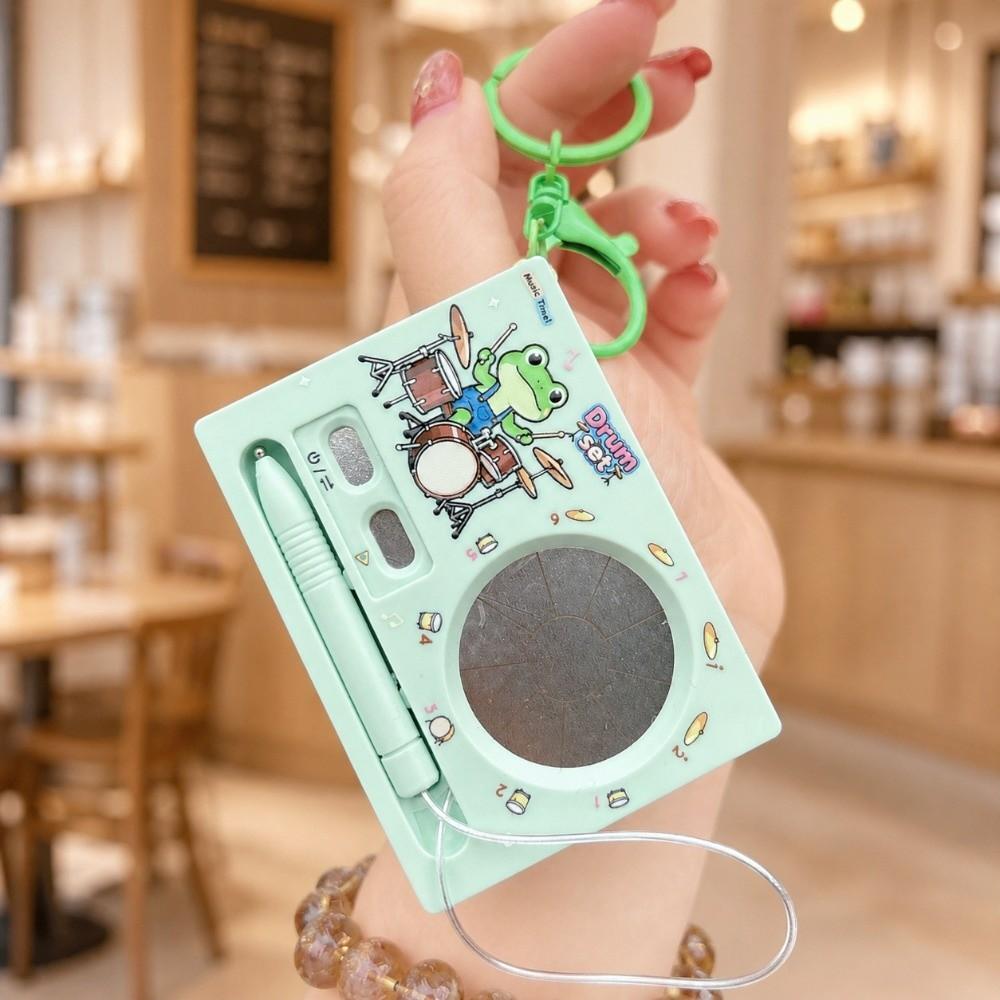 Portable Electronic Drum Keychain Recording Function Music Keychain Small Toy