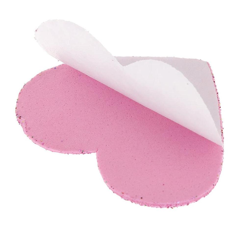 50pcs Wall Sticker Glittering Effect Heart Foam DIY Decal Home Kindergarten Decoration