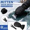 Winter Snow Shovel Glove with Plastic Ice Scraper Durable Waterproof Mitten for Car Windshield Protection and Hand Warmth during Snow Removal