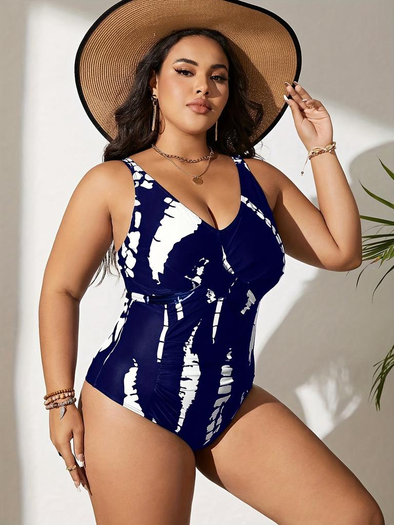 Купальники больших размеров для женщин 2025 года, сексуальный женский купальник-бикини, цельный купальный костюм, танкини, большая пляжная одежда, купальные костюмы, монокини