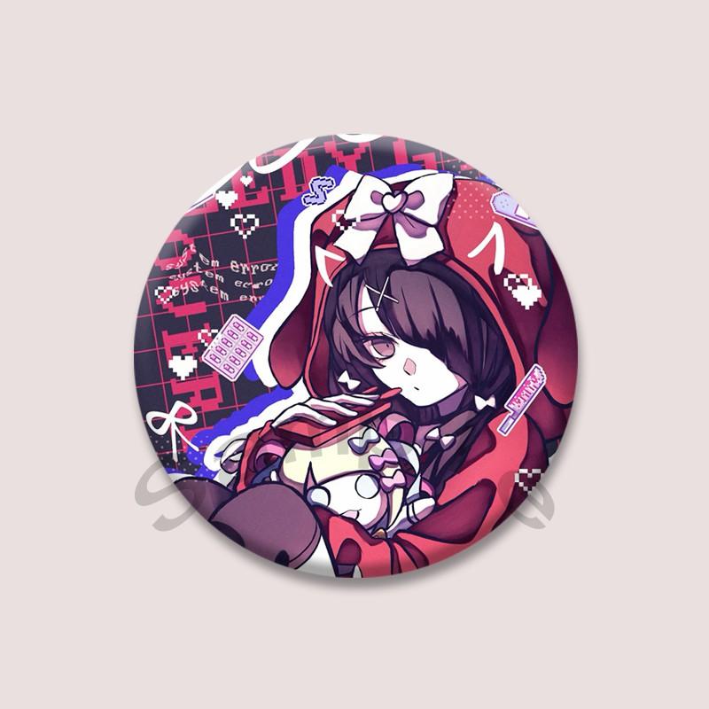 Нуждающийся Стример Перегрузка Мягкие Значки Милый KAngel Ame-chan Мультяшный Значок Рюкзак Одежда Брошь Аксессуар Украшение Подарки для Фанатов