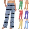 Женские повседневные модные брюки Повседневные брюки в полоску с принтом