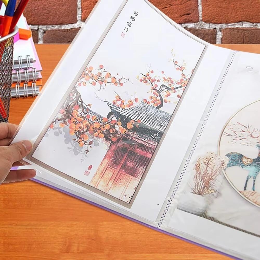 Альбом для алмазной вышивки А3/8К, прозрачный держатель для алмазной вышивки, для школы и офиса