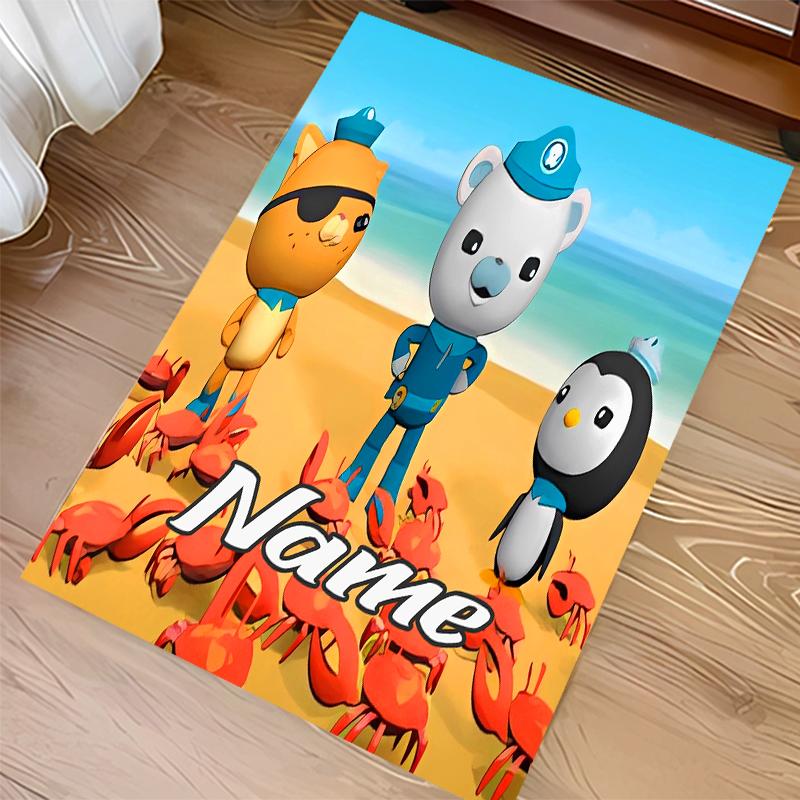 Custom personalization Octonauts Print Area Rug - Soft, Washable Non-Slip Indoor Mat,Living Room,Home&Office Decorative Rug
