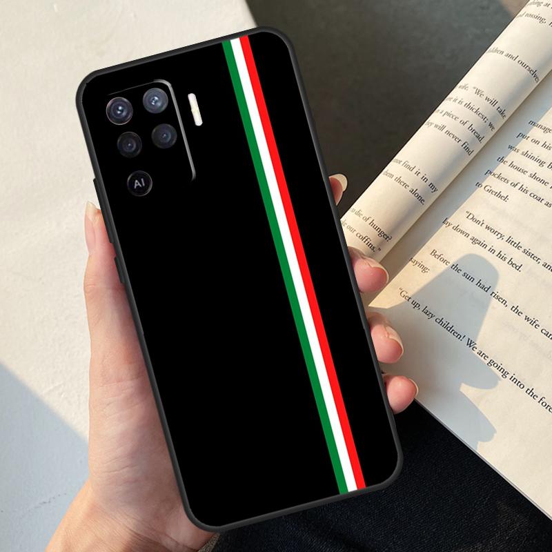 Italy Flag Case For OPPO A16 A15 A5 A9 A31 A53 A53S A1K A3S A5S A52 A72 A83 A91 A93 A54 A74 A94 Cover