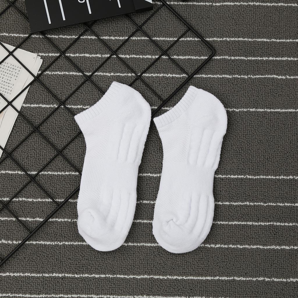 Спортивные носки мужские чулки весна и лето сетчатые дышащие средние носки-трубы махровые чулки спортивные баскетбольные пары, белые носки