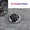 Ручка рычага переключения передач, эмблема с номером, колпачок для Peugeot Citroen