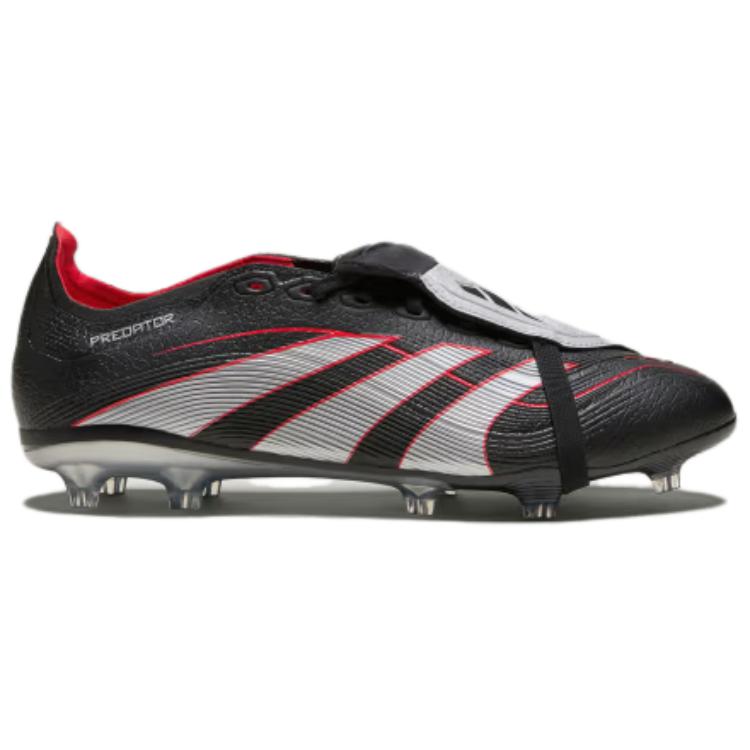 Adidas Predator League Foldover Tongue FG MG BSR Unisex Cleats Black Core-Black Silver-Metallic JR6881
