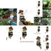 Hg-f0212 Цветная фигурка рыбака из смолы Декорация для аквариума Цветочный горшок