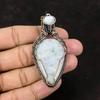Подвеска Rainbow Moonstone, медная проволочная обертка, медные украшения, лунный камень, подвеска ручной работы, драгоценный камень, женские украшения, подарок для нее