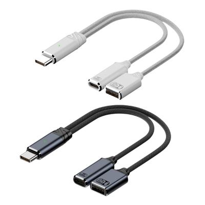Кабель-адаптер USB-C на USB OTG и зарядку для устройств Type-C с поддержкой аудио, совместимый для телефонов, планшетов, компьютеров