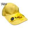 Женская мужская летняя рыболовная кепка на солнечной энергии Cool Fan Beach Boater Hat Gift