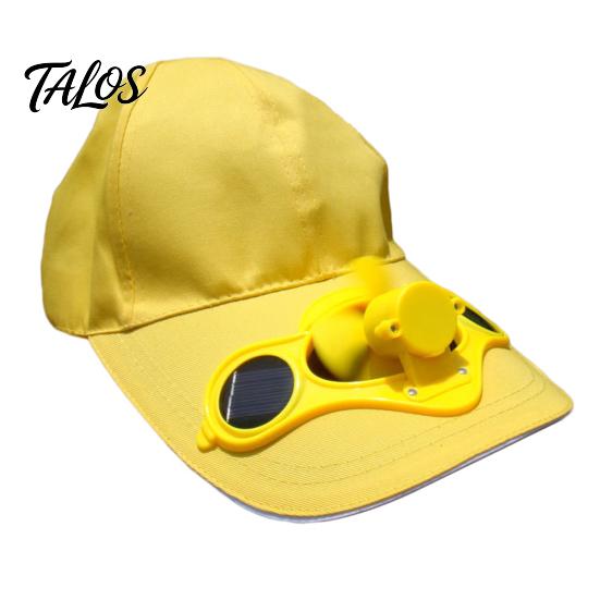 Женская мужская летняя рыболовная кепка на солнечной энергии Cool Fan Beach Boater Hat Gift