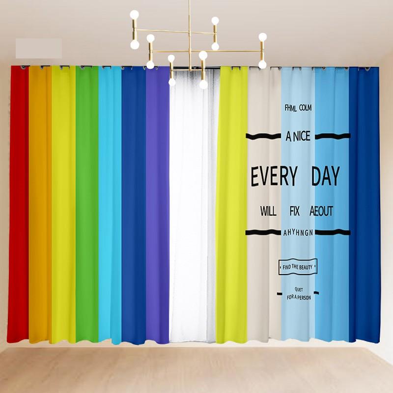 2 шт. Детские мультяшные розовые принцессы, радужный единорог, лошадь, шторы, полузатемняющие шторы-жалюзи для спальни маленькой девочки