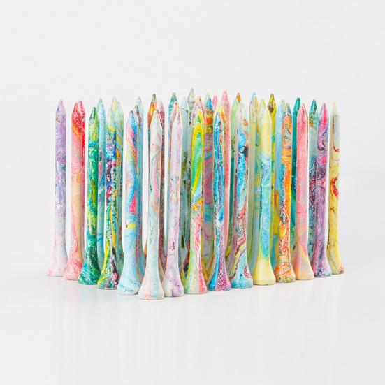 20 шт. деревянные футболки для гольфа, высокая стабильность, легкие портативные, не легко деформируемые, небьющиеся красочные футболки для гольфа