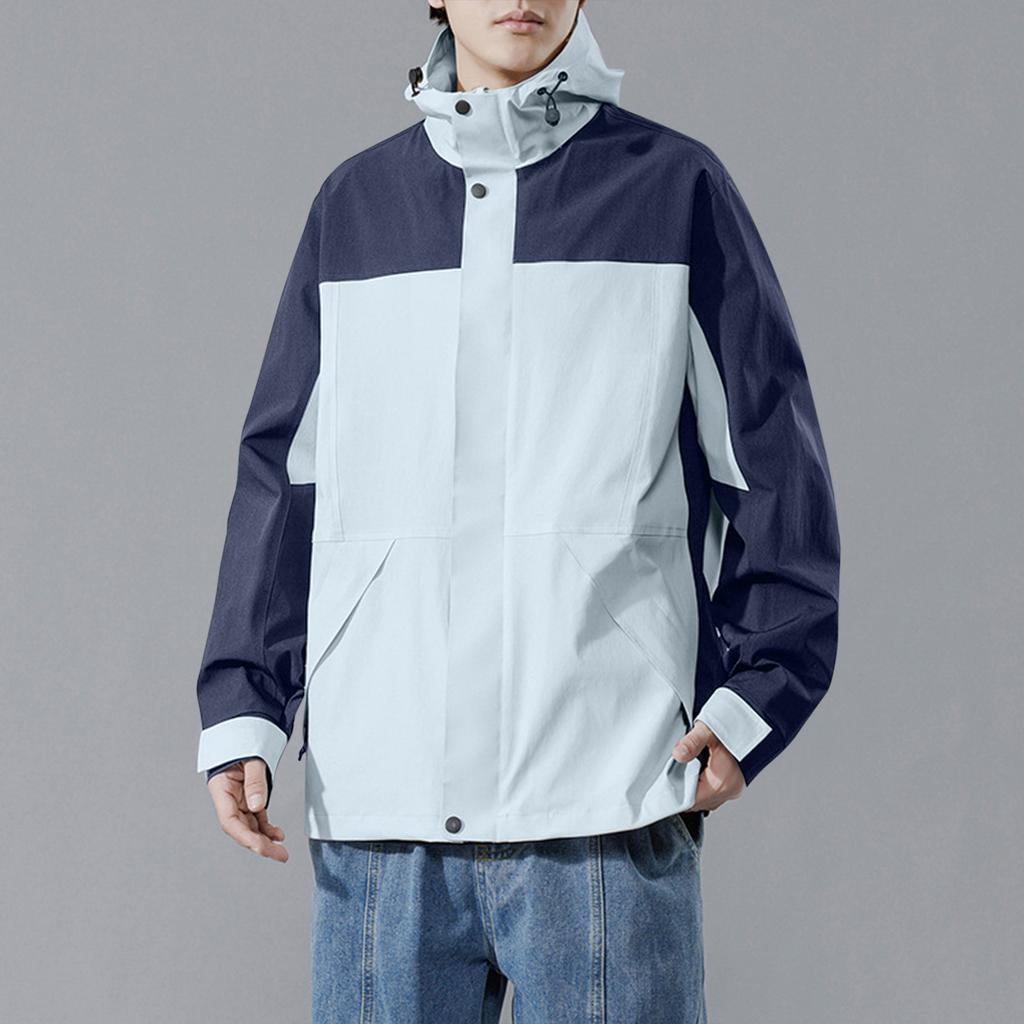 Men's Color Matching Jacket Fashionable And Casual Sportswear Mountaineering And Outdoor Couple Jacket