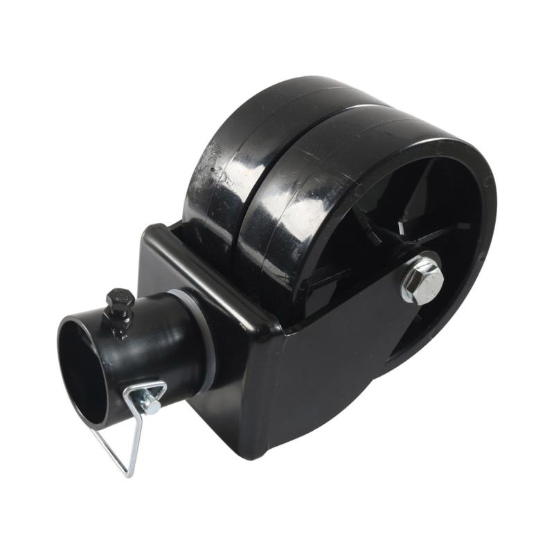 Universal 6 Inch Rotates Caster Wheel Double Wheel Rotates Casters Simple Installation Suitable for Most Trailer Jacks