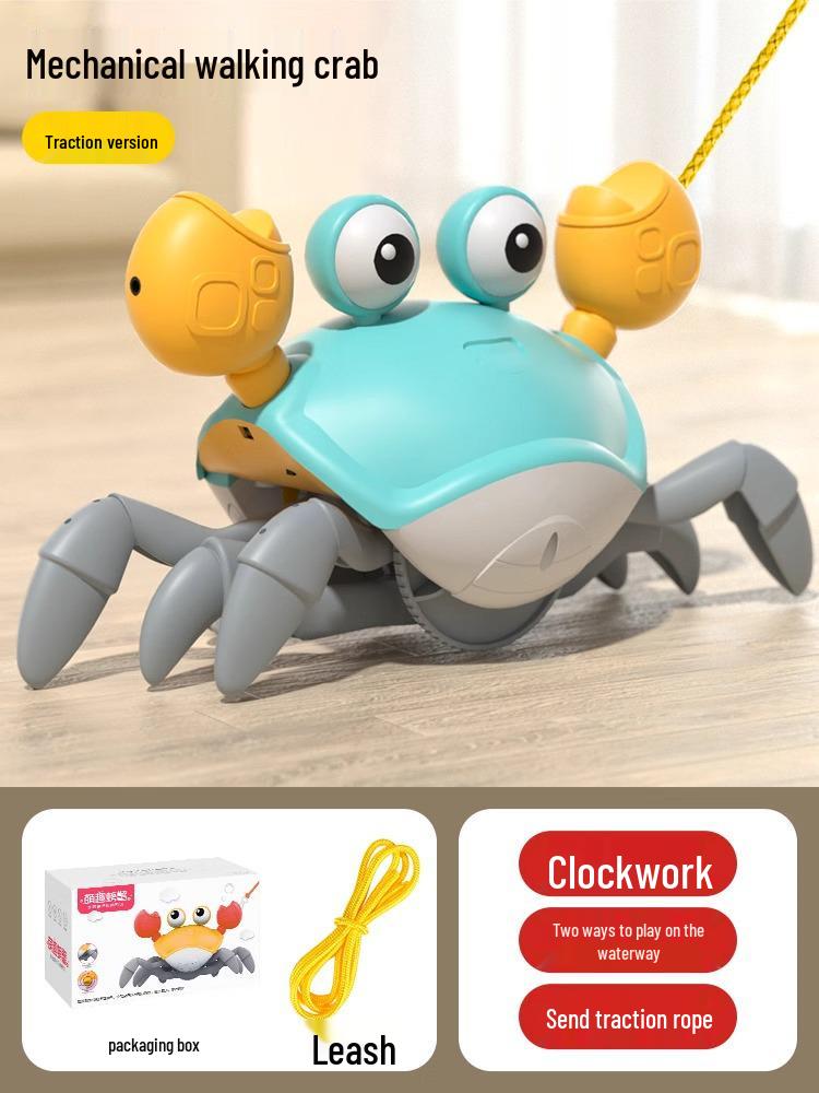 Светящаяся ползающая игрушка-краб с управлением жестами и музыкой