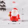 1PC Gifts Santa Claus Miniatures Christmas Tree Resin Figurines Snowman Fairy Garden Decor
