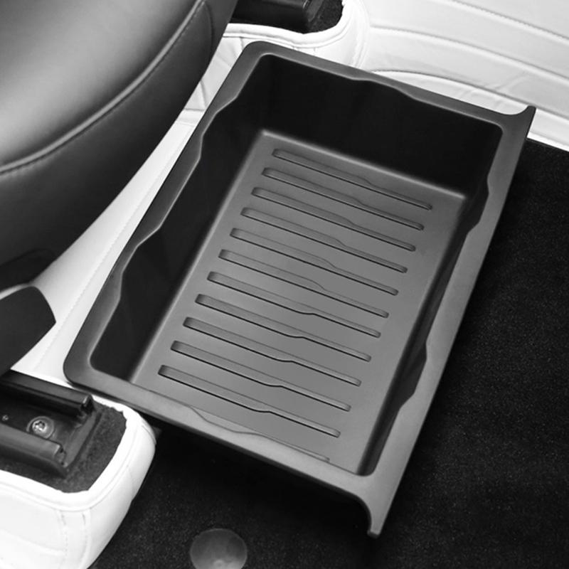 Ящик для хранения под сиденьем Tpe для модели Y 2017-2024, центральная консоль, органайзер, контейнеры, сумка для переднего сиденья, мусорный лоток, аксессуары