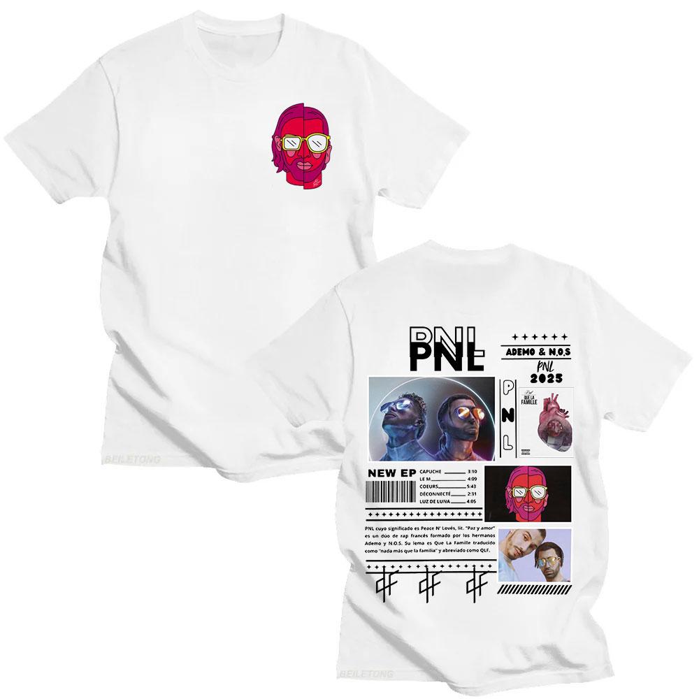 Le Monde Chico T Shirt French Rapper PNL Album Graphic Tshirt Unisex Women Cotton Short Sleeve Tshirts Hip Hop Fashion Streetwear