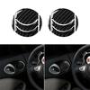 Real Carbon Fiber Interior Trim Sticker For Nissan 370Z Z34 2009- Air Outlet Dashboard Vent Cover Car Interior Accessories