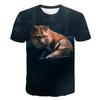 Fox Print Adult Casual Short Sleeved T-shirt Adult T-shirt