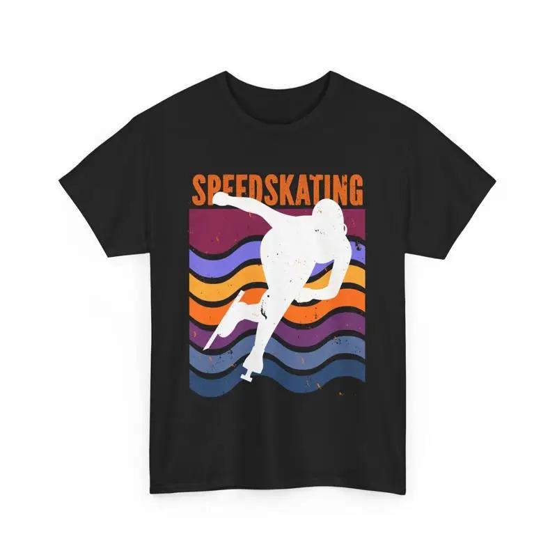 Winter Sport Lover Skater Retro Speed Skating T Shirt
