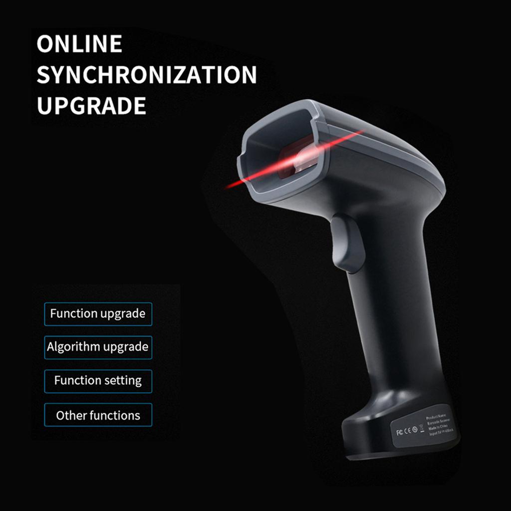 Ручной сканер штрих-кодов 1D/2D/QR, беспроводной BT и проводной USB-считыватель штрих-кодов 2,4G, CMOS-датчик изображения