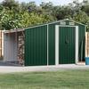 VidaXL Garden Shed, Tool Shed with Handles, Tool Shed with Sloping Roof, Terrace Storage Shed, Green 3188287