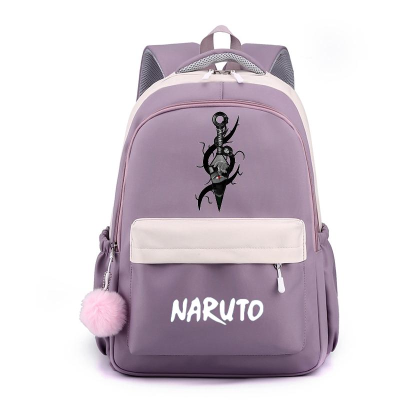 Аниме Наруто, нейлоновый милый мягкий рюкзак, школьная сумка для девочек-подростков, повседневная сумка для книг, мужская и женская дорожная сумка для отдыха
