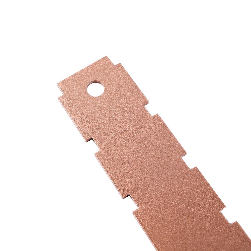 Guitar Neck Luthier Notched Straight Fretboard Edge Fret Ruler Aluminum Luthiers Tool Compatible For Gibson Fender Guitar