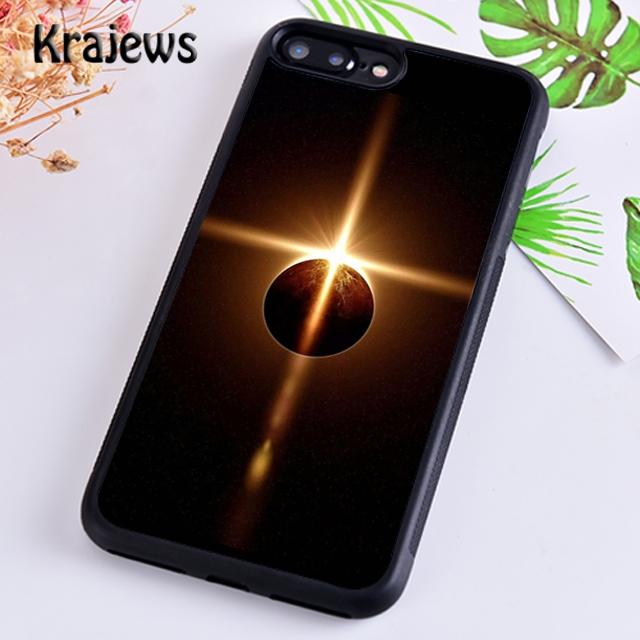 Krajews Луна Космос Лунное Затмение Планета Мягкий Чехол Для Телефона Для iPhone 17 Air 16 15 14 plus 11 12 13 pro max coque Fundas