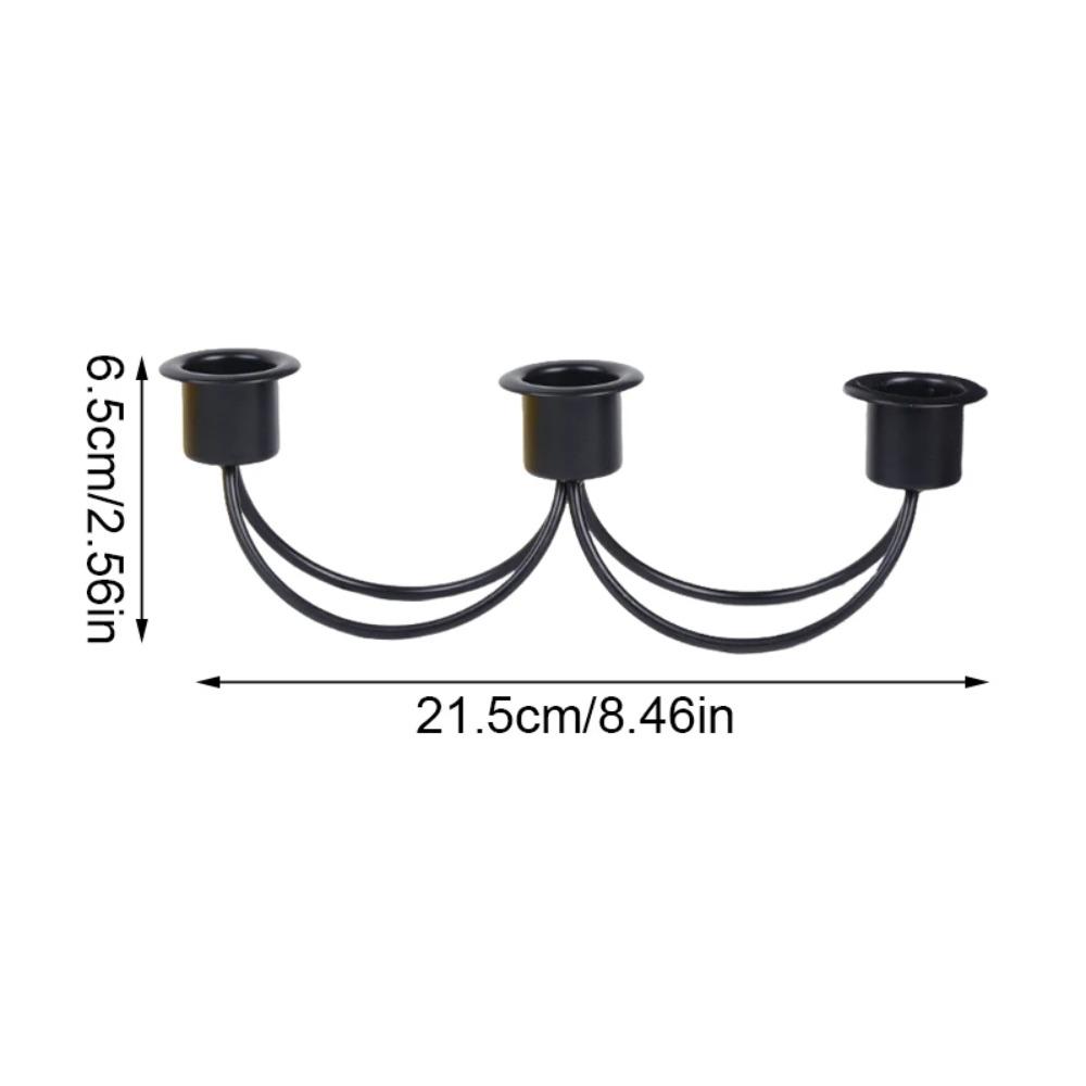 Винтажный подсвечник с тремя головками, минималистский подсвечник, декор стола, подсвечник для мероприятий
