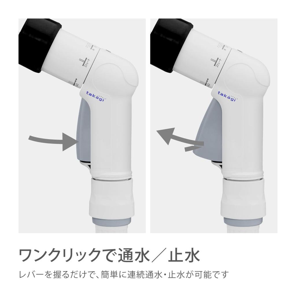 Takagi Hose Easy Connection Aurora NANO Neat RM715SK Reel, 15m, Lightweight, Storage,