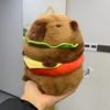 Гамбургская Капибара, плюшевая игрушка, пушистая плюшевая кукла Kawaii, имитация капибары, аниме, милые мягкие игрушки, мягкий плюшевый подарок, детские игрушки