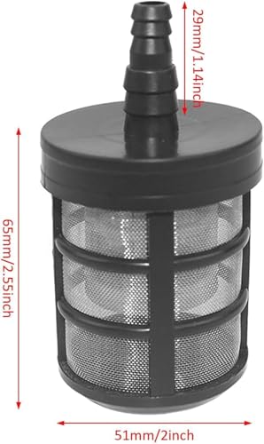 YUET 15-метровый всасывающий шланг из сосны с быстроразъемным соединением и фильтром для моек высокого давления серий Kärcher K2, K3, K4, K5, K6, K7 и Bosch AQT, ПВХ 3-слойный H