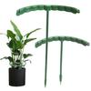 Plant Support Stakes Stackable Half Round Plant Stakes Easy Assembly Stake Trellis Plant Cages for Indoor Outdoor Tomato