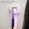 Настенный УФ-дезинфицирующий аппарат для зубных щеток с 2 слотами USB-зарядка без сверления чехол для держателя зубной щетки в ванной комнате портативный очиститель зубных щеток
