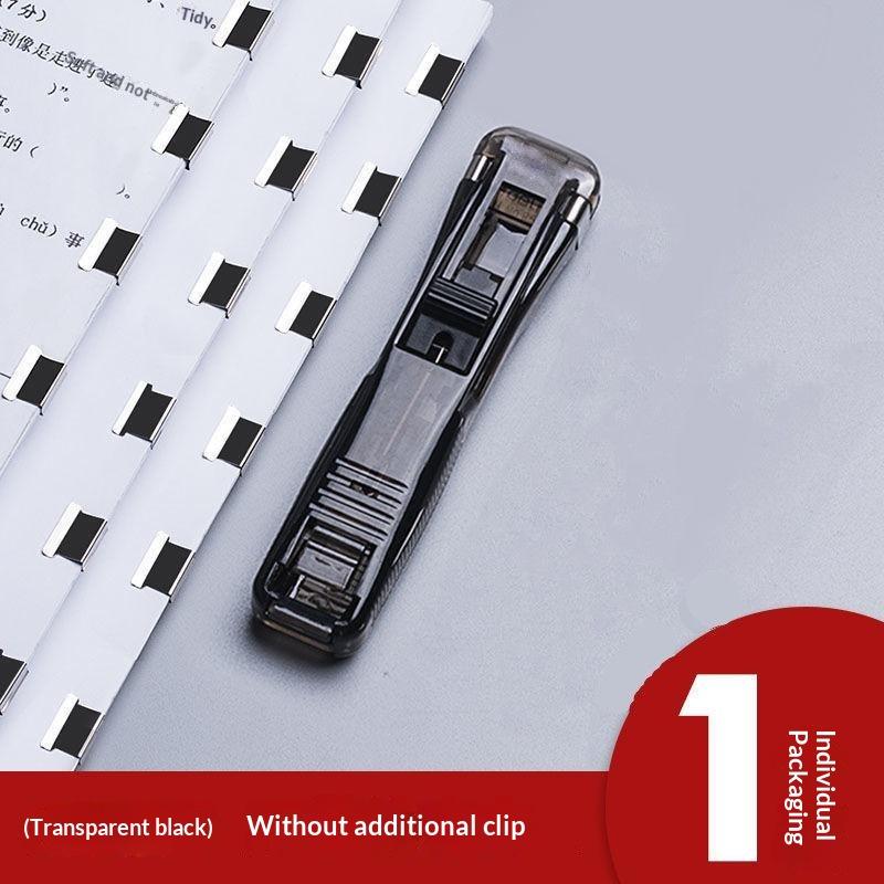 Paper Push Clip No Punching Reusable Handheld Document Fastener Durable File Clipper for Office Business Paper Organizing