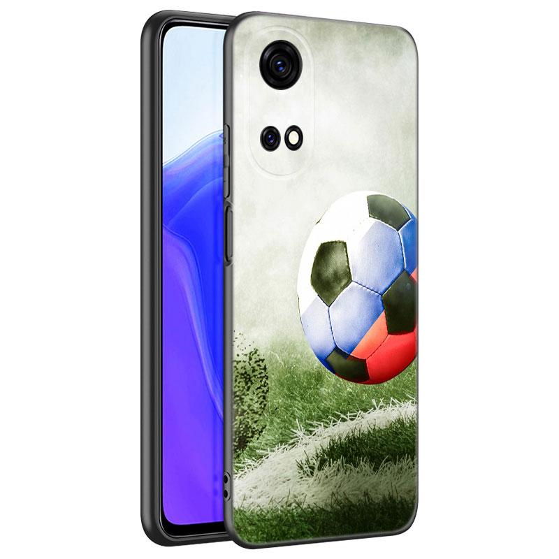 Футбольное поле черный чехол для телефона Huawei Honor 70 90 Lite X40 GT X50 i X5 Plus X6A X6S X7A X8A X8B X6 X7 X8 X9 4G X9A X9B 5G