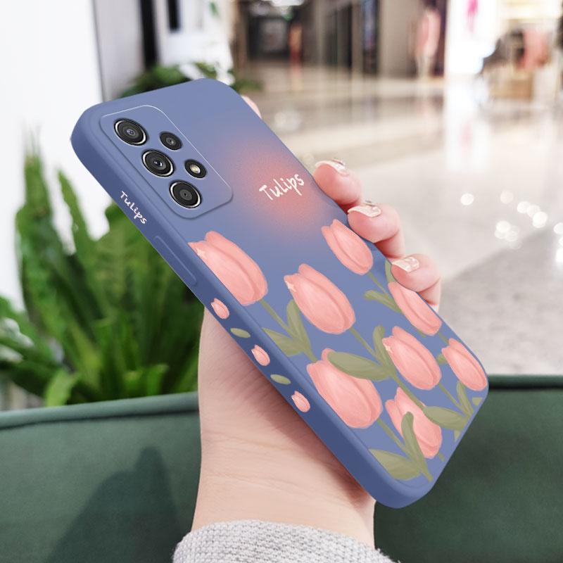 Элегантный чехол-тюльпан для Samsung A17 A16 A07 A06 A73 A53 A33 A24 A23 A15 A25 A35 A55 A13 A72 A52 A52S A32 A02S A12 A22 A04S 4G 5G