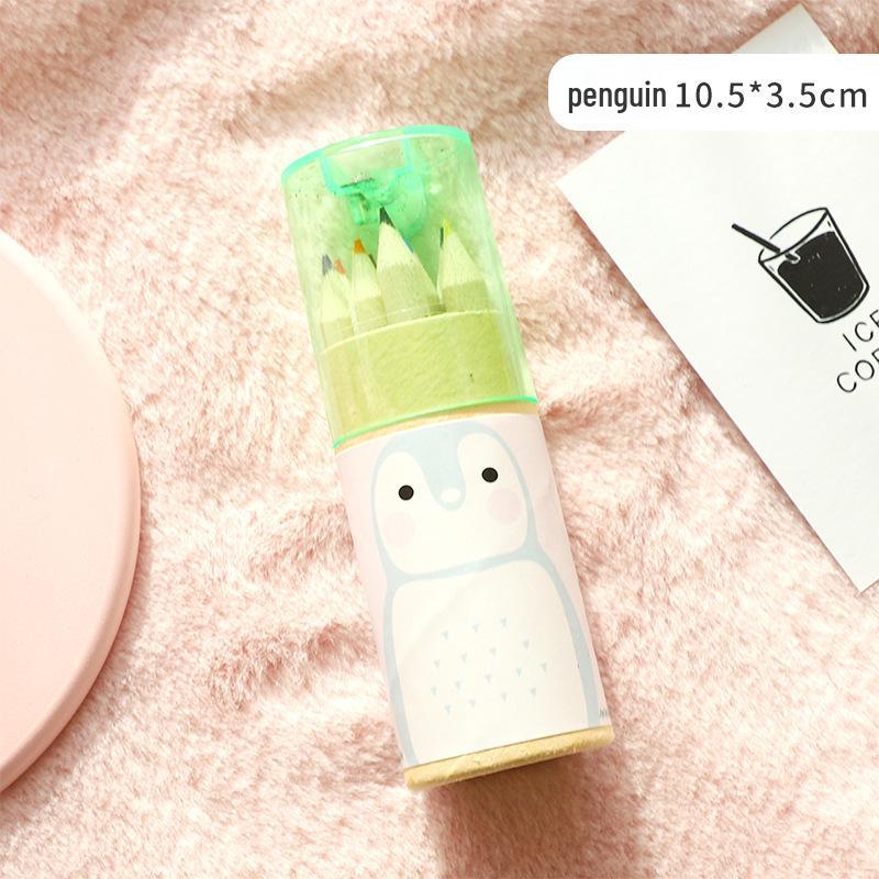 Мини-набор карандашей из 12 цветов для детей - Милый, маленький и идеально подходит для раскрашивания и рисования